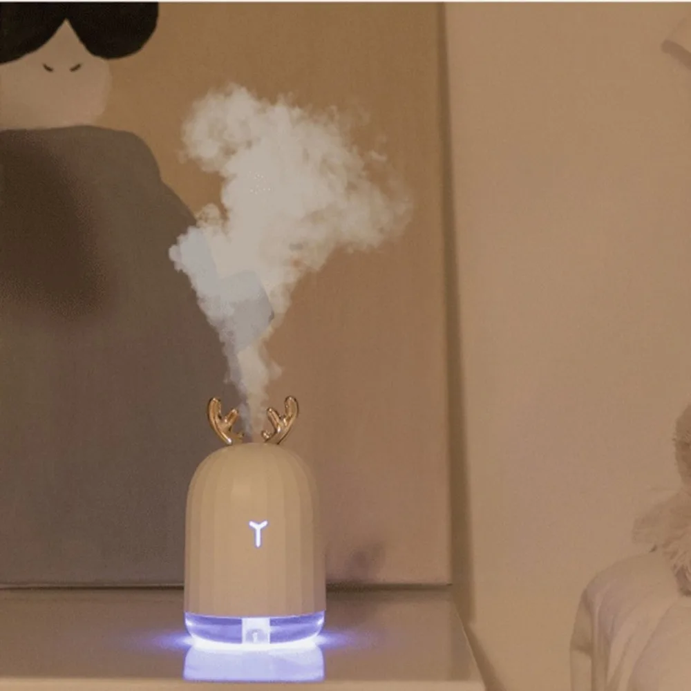 

220ML Ultrasonic Air Humidifier Aroma Essential Oil Diffuser for Home Car USB Fogger Mist Maker with LED Night Lamp