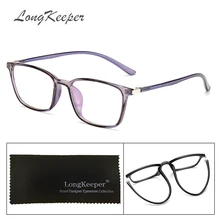 TR90 оправа для очков Для мужчин прозрачные квадратные очки по рецепту, Для женщин Пластик Титан Винтаж очки