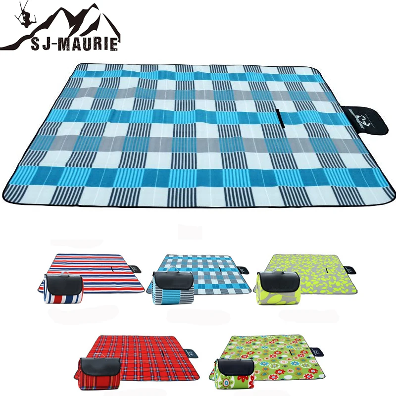 SJ-Maurie في الهواء الطلق سجادة للرحلات التخييم تسلق الطفل منقوشة بطانية الشاطئ Barbrcue مرتبة هوائية التخييم حصيرة الشحن مجانا
