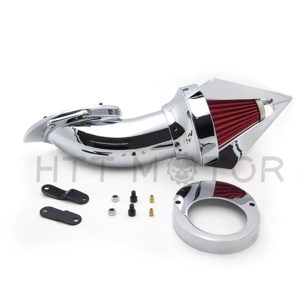 

motorcycle partsCone Spike Air Cleaner Kit for Vstar V-Star 650 all year 1986-2012 CHROME