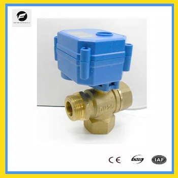 

vertical type 3 way T type CWX-15N 2.0nm CR01 CR02 DC3-6V DC12V DN20 brass male-female-female thread electric water valve