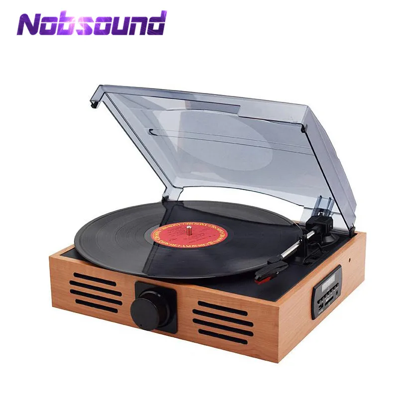 

Nobsound HiFi 3-Speed Home Phono Turntables LP Vinyl Recorder Player Built-in Stereo Speakers USB/SD Card Playing and Recording