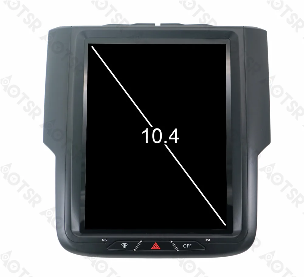 Excellent Aotsr Android 7.1 Tesla style Car No DVD Player GPS Navigation For DODGE Ram 2014-2018 Stereo Headunit Multimedia WIFI Bluetooth 2