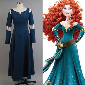 

Brave Princess Merida Dress Cosplay Costume For Women Full Set