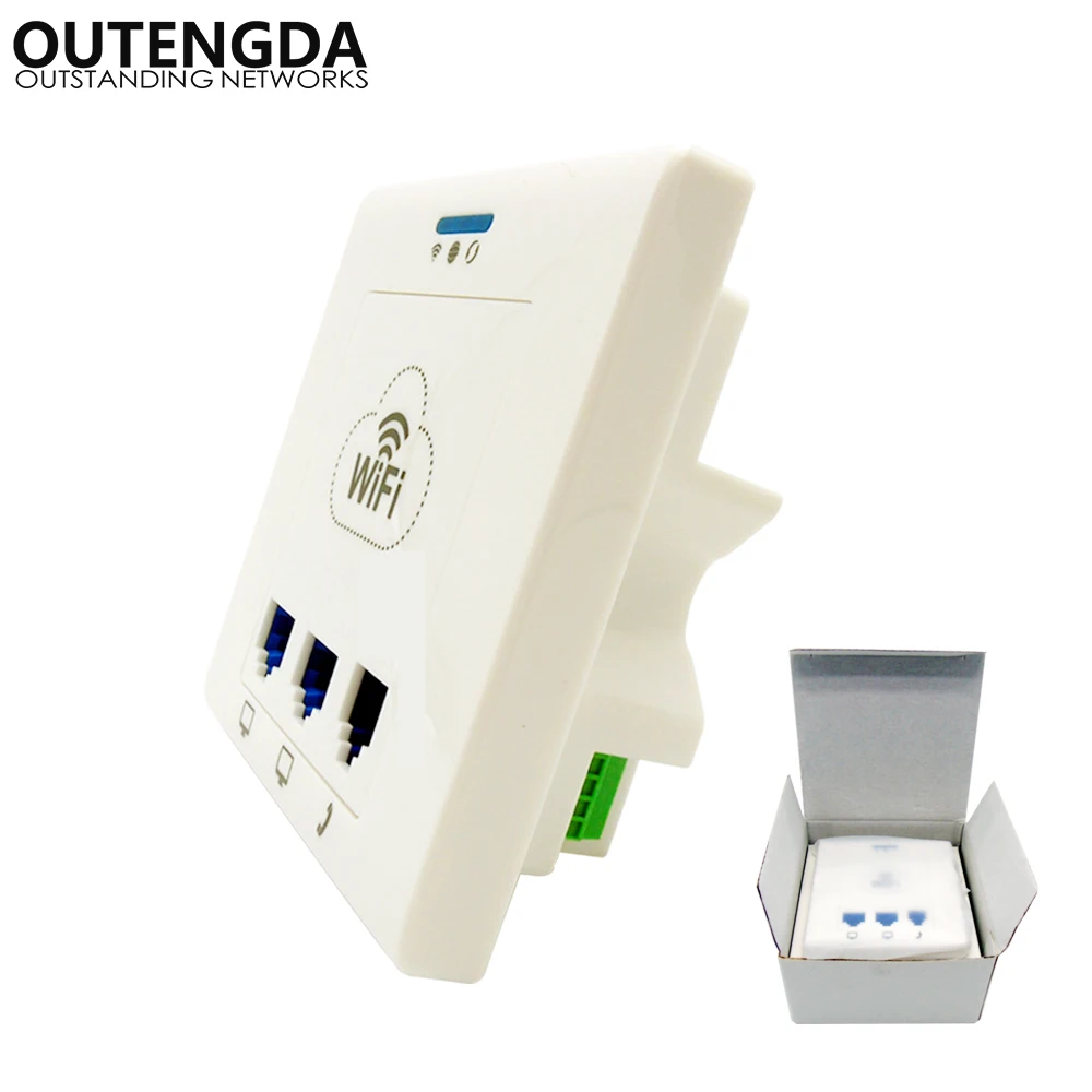Wi Fi роутер 802.11bgn 2 Ethernet порт s 1 RJ11 300 Мбит/с беспроводная точка доступа для отеля