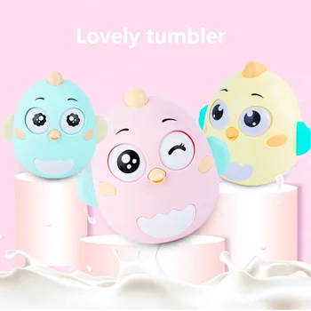 

Cartoon cute safety ABS material tumbler, silica gel baby gum, can send out crisp ringtones and baby can use teeth to bite toys