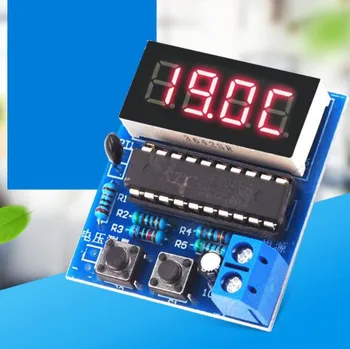 

56-116 Digital Thermometer + Digital Voltmeter Kit / Electronic Voltmeter / Microcontroller / Thermometer (Parts)