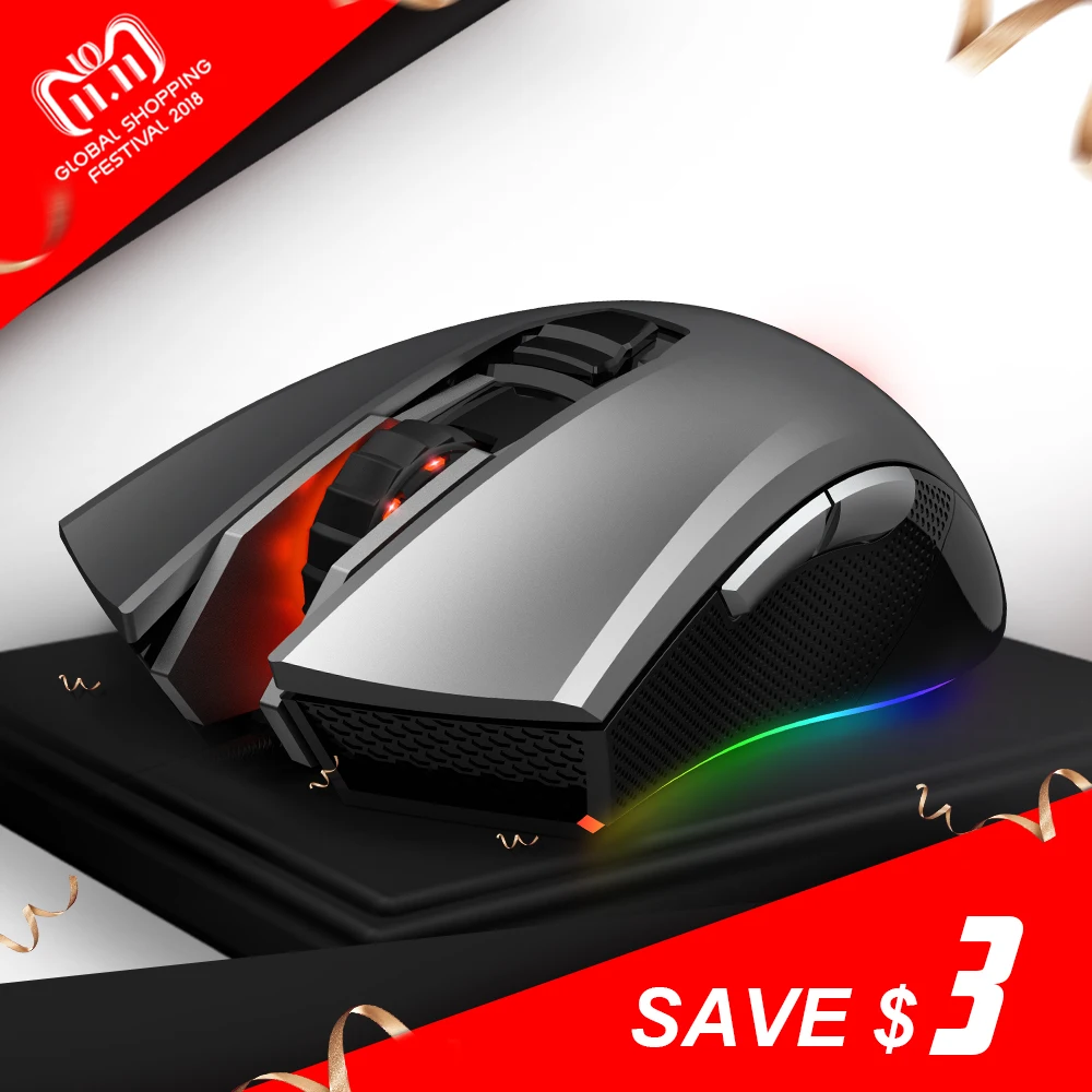 

HEXGEARS Gaming Mouse Computer 5000DPI Mause RGB Backlight USB Ergonomic Fast Game Mouse Mice PC Souris 1000Hz Wired Mouse Gamer