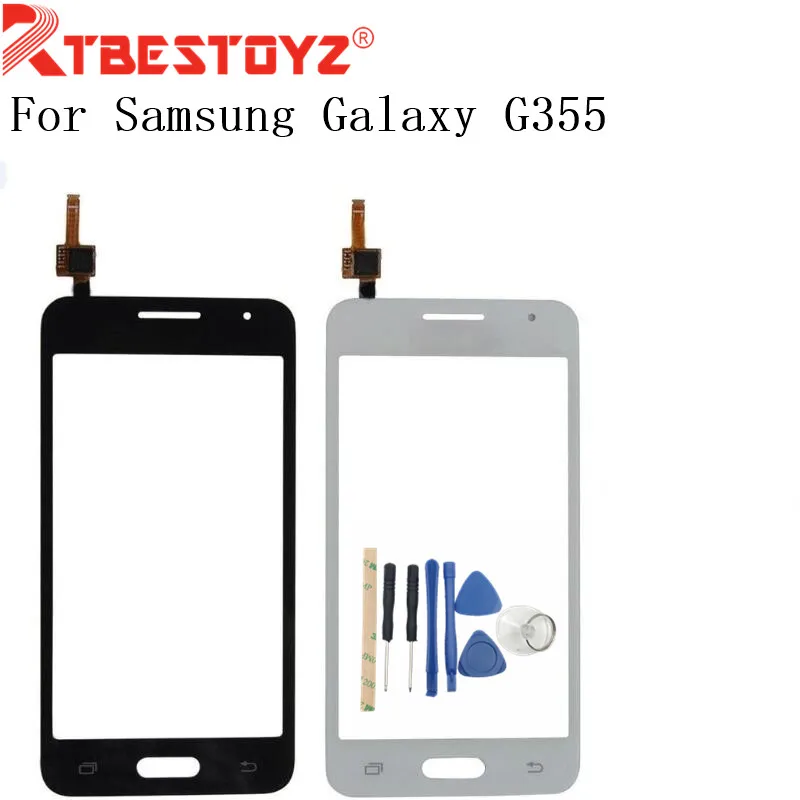 Сенсорный экран RTBESTOYZ дигитайзер передняя стеклянная панель для Samsung Galaxy Core 2 G355