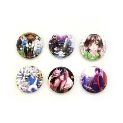 Love Thank You Kakuriyo no Yadomeshi Oodanna Ginji Tsubaki Aoi 44 мм шт. 6 шт. PIN назад аниме кнопки-Значки для сумки ткань аниме