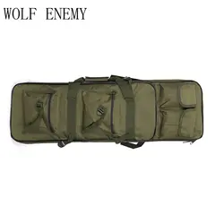100 см 40 "дюймов двойные карманы SWAT двойной тактический большая емкость сумки для переноски для винтовки страйкбол AEG Gun армия зеленый, черный