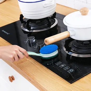 

Scouring Brush Sponge Cleaner Cup Brush Multifunction Kitchen Cleaning Bathroom Toilet Kitchen Glass Wall Cleaning Bath Brushes