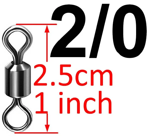 1000 шт. рыболовный баррель из нержавеющей стали, поворотное твердое кольцо, размеры, Поворотный соединитель, аксессуары для рыбалки - Цвет: 2l0