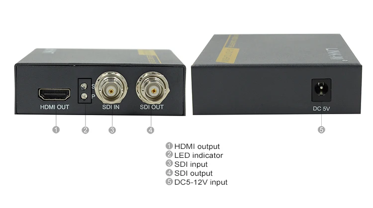 LINK-MI LM-SC5210C 1080 p SDI to HDMI конвертер Поддержка 1080P@ 24В пост/60 Гц с Equalized и перекомпонованный шлейф Выход