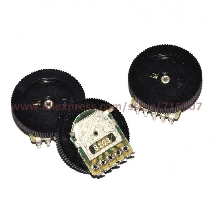 16x2 duplex gear dial potentiometer 10K 5pin