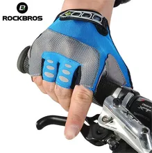 ROCKBROS Bike Cycling Gel Half Finger Short Finger font b Gloves b font Cycle Non Slip