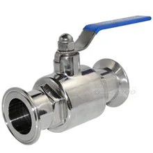 MEGAIRON 1-3/" OD 45 мм нержавеющая сталь 304 Санитарно полный порт шаровой клапанный Зажим Тип сварной наконечник