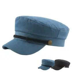 JAYCOSIN унисекс военная шляпа одноцветное шапка с козырьком уникальный с кнопкой, установленного Для женщин Шапки Повседневное Зонт с
