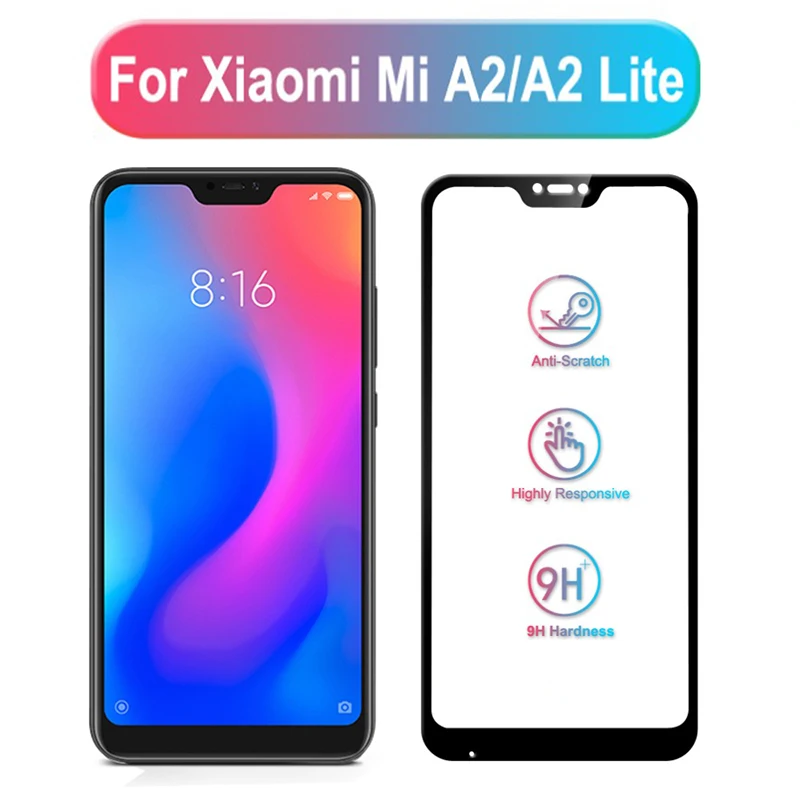 Закаленное стекло для Xiaomi mi A2 Lite Защита экрана для Xiao mi xio mi ksio mi a 2 a2 Lite a2Lite защитное стекло Сенсорная Пленка