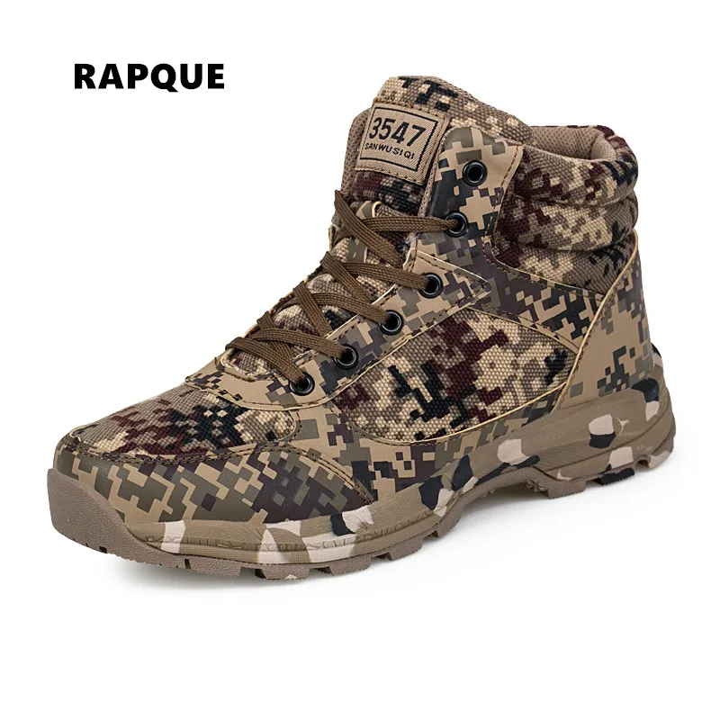 combat boots canvas