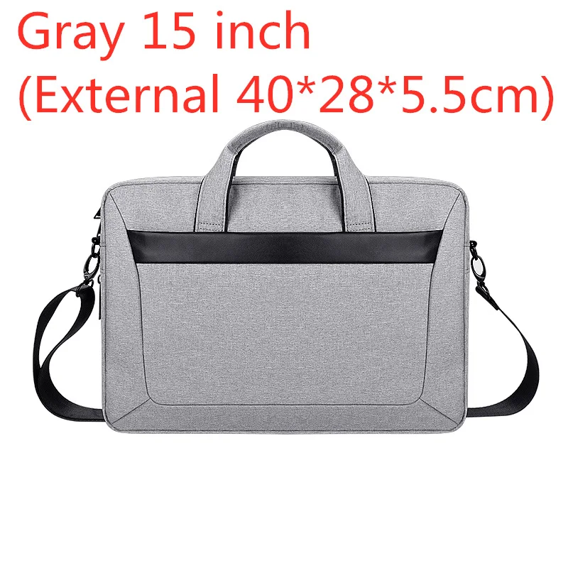 Чехол для ноутбука 1", 14", 1", 15,6 дюймов, сумка для Macbook Air Pro 13,3", 15," портфель простая Сумочка для Dell hp - Цвет: Gray 15 inch