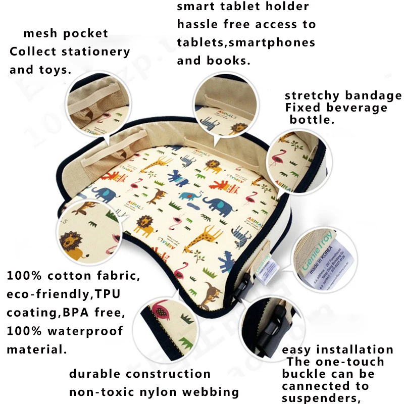 Children Portable Table For Car Baby Stroller Holder Food Desk Waterproof New Child Table Car Seat Tray Storage Kids Toy 42*35cm Children Portable Table For Car Baby Stroller Holder Food Desk Waterproof New Child Table Car Seat Tray Storage Kids Toy 42*35cm