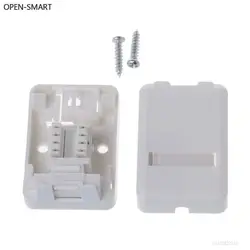 Открытым SMART RJ коробка с Cat6 Модуль рабочего Box Single-port Панель для RJ45 RJ11 AMP-крепление