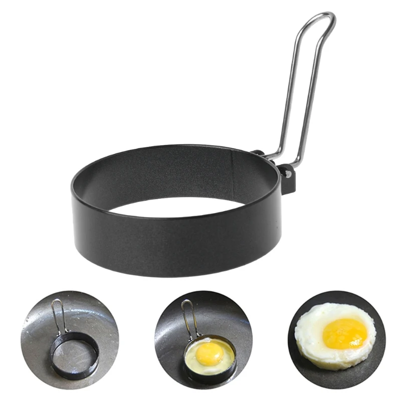 Nonstick Stainless Steel Handle Round Egg Ring Shaper Pancake Mould Mold Kitchenin Other Egg