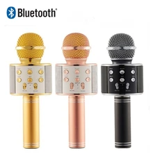 Professional Bluetooth Wireless Microphone Speaker Handheld Microphone Karaoke Mic Music Player Singing Recorder KTV Microphone цена Professional Bluetooth Wireless Microphone Speaker Handheld Microphone Karaoke Mic Music Player Singing Recorder KTV Microphone цены онлайн