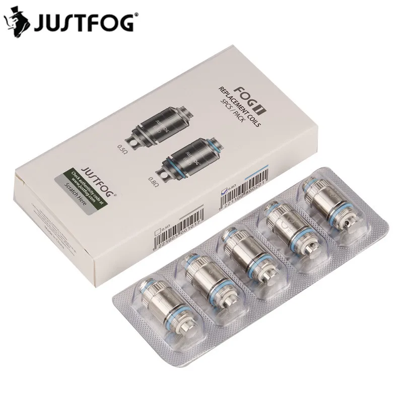 

Original JUSTFOG FOG 1 Coils Head 0.5ohm 0.8ohm Replacement for JUSTFOG FOG 1 Atomizer Kit e cigarette Atomizer Core