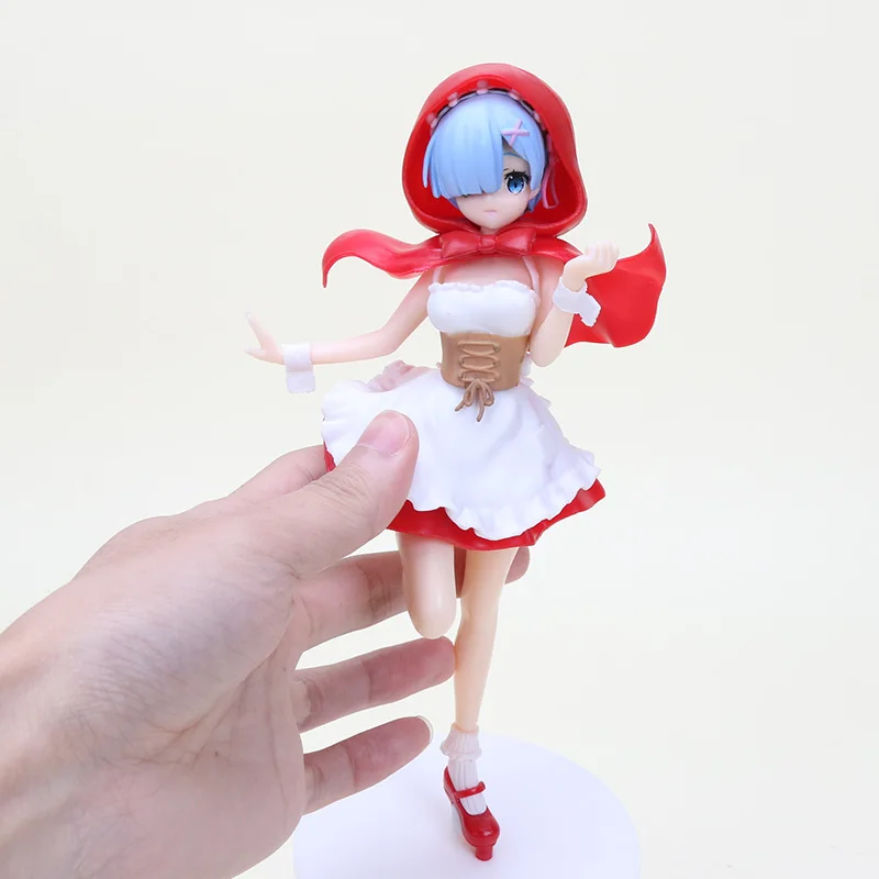 

Anime figure Re:Life in a different world from zero Ram/Rem red hat action figure collectible model toys