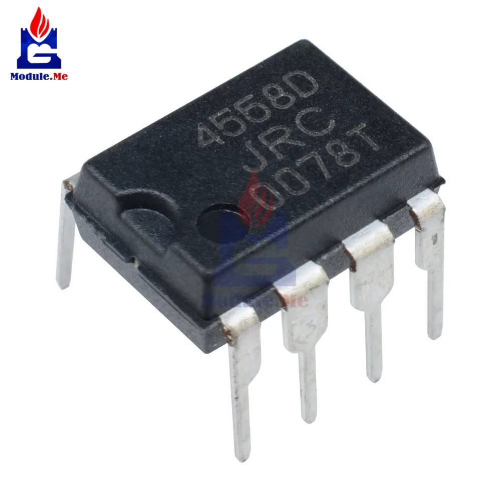 Оригинальные интегральные схемы JRC4558 4558 4558D JRC4558D DIP 8 5 шт./лот|Интегральные схемы| |