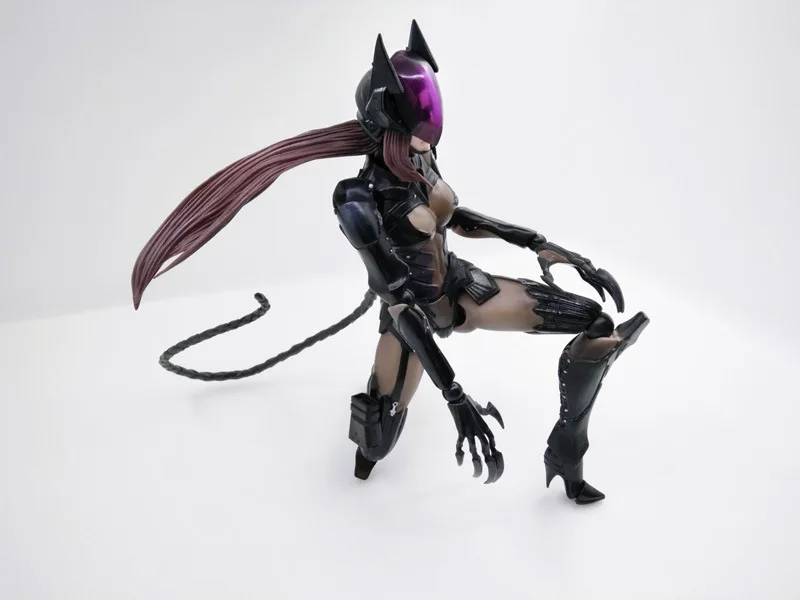 Final Fantasy Dc Comics Play Arts Kai Catwoman Action Figure Tetsuya Nomura NO50