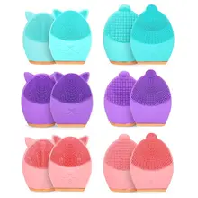 USB Очищающая щетка для лица антивозрастной массажер для лица электрическая щетка для лица силиконовая Очищающая основа под макияж контроль угрей