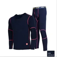 Однотонное тонкое мужское теплое термобелье зимние плюс бархатные хлопковые с круглым вырезом кальсоны наборы для мужчин толстые