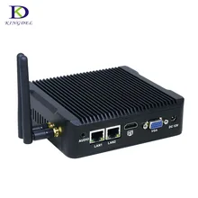 Celeron J1900 Mini PC Quad Core Мини-безвентиляторный ПК с VGA HDMI Двойной LAN 2 LAN Порты и разъёмы 2 com или 1COM Windows 7 неттоп компьютер TV Box