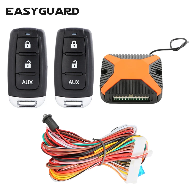 

Universal version car keyless entry kit negative power window output LED status indicator remote car locating lock unlock DC 12V