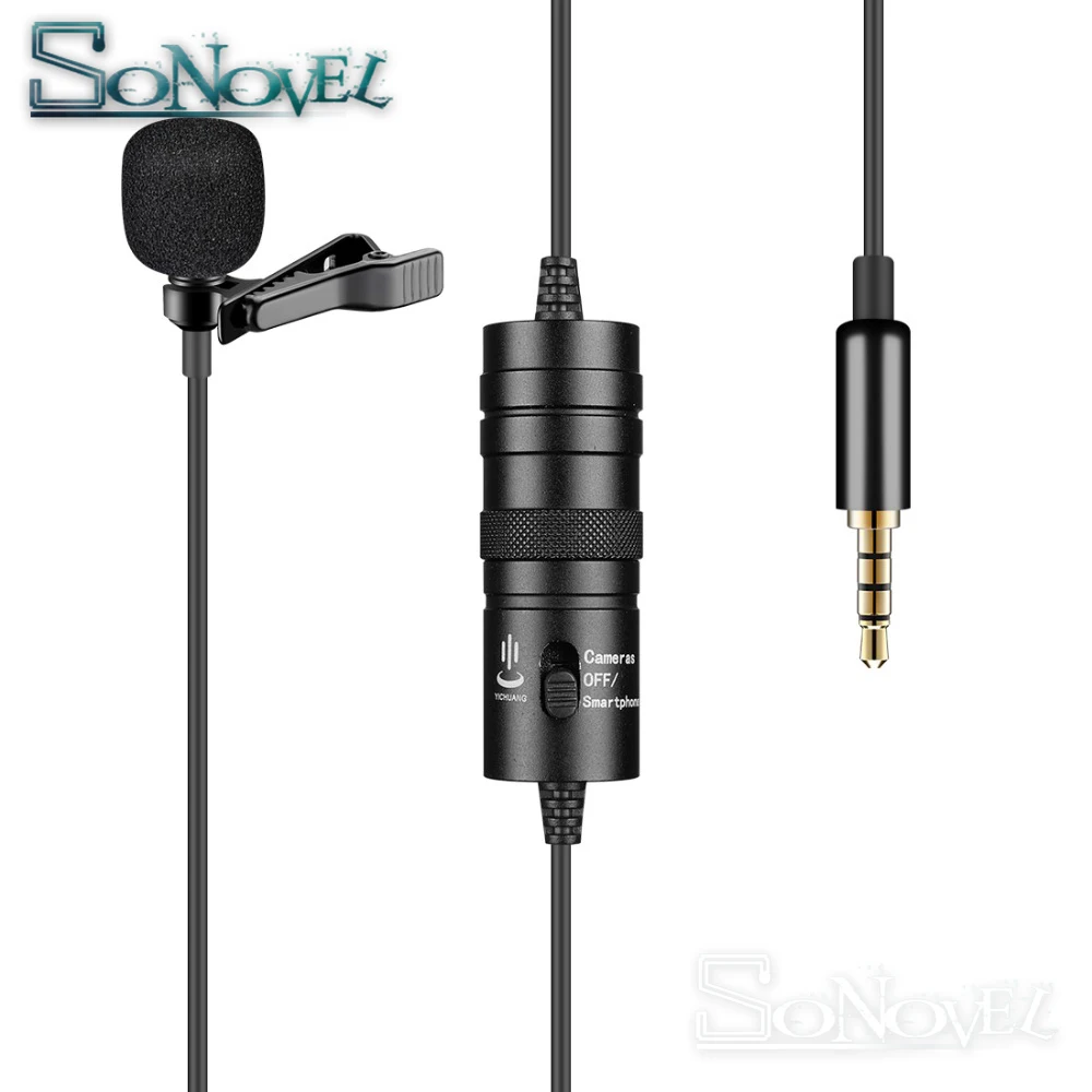 Electret Condenser 20 Audio Cable Leica M10 Digital Camera External Microphone Vidpro XM-L Wired Lavalier Microphone Transducer Type