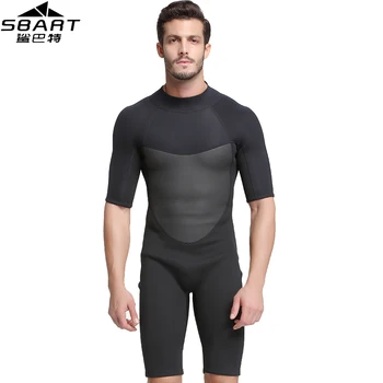 

SBART 2MM One Piece Neoprene Wetsuit Men Warm Scuba Diving Suit Triathlon Wetsuit for Cold Water Swimming Surfing Snorkeling