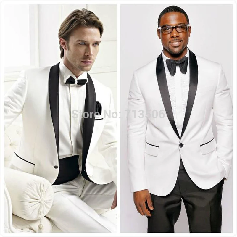 Groom Tuxedos 3 Peices Suits(Jacket Pants Bowtie).jpg