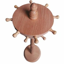 Горячее Качество Бамбуковая щетка колесико для подвесных систем дисковый держатель Экологически чистая ручка hanginger