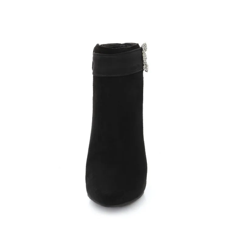 Женские зимние ботинки с пряжкой на каблуке молнии|fashion winter boots|winter bootsboots for woman |