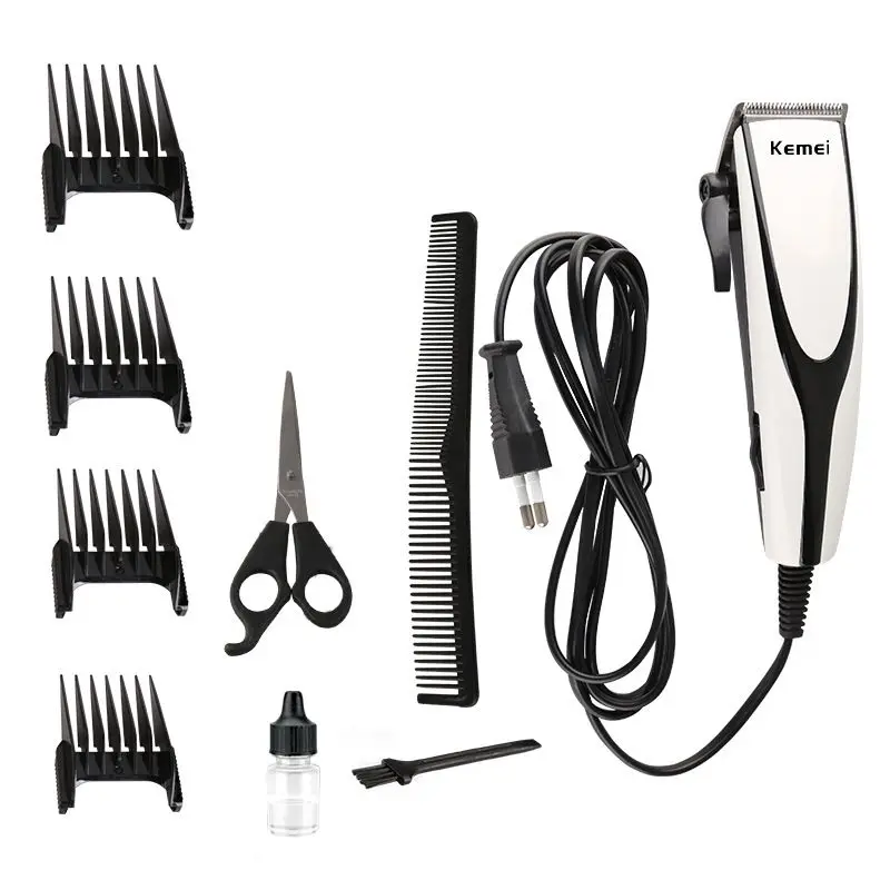 Kemei professional hair trimmer hairdresser haircut barber 10W clipper cutter hair cutting machine powerful men electric shaver