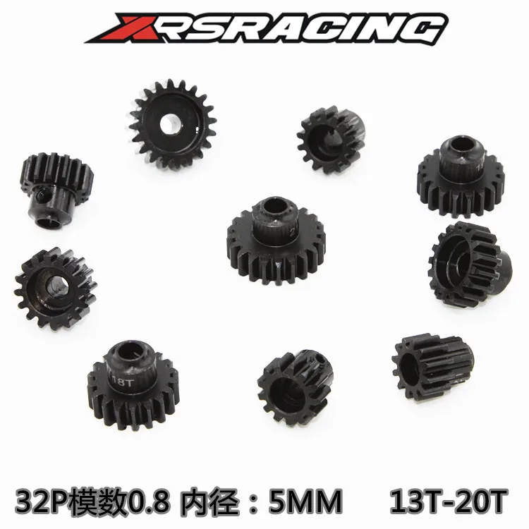 

XRSRACING rc car steel gear 0.8 modulus 32P 5MM inner diameter motor tooth motor gear 13-20T