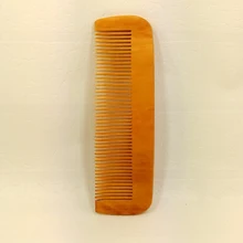 Волос гравировкой натурального персикового дерева деревянный гребень антистатические борода гребень карман гребень-27