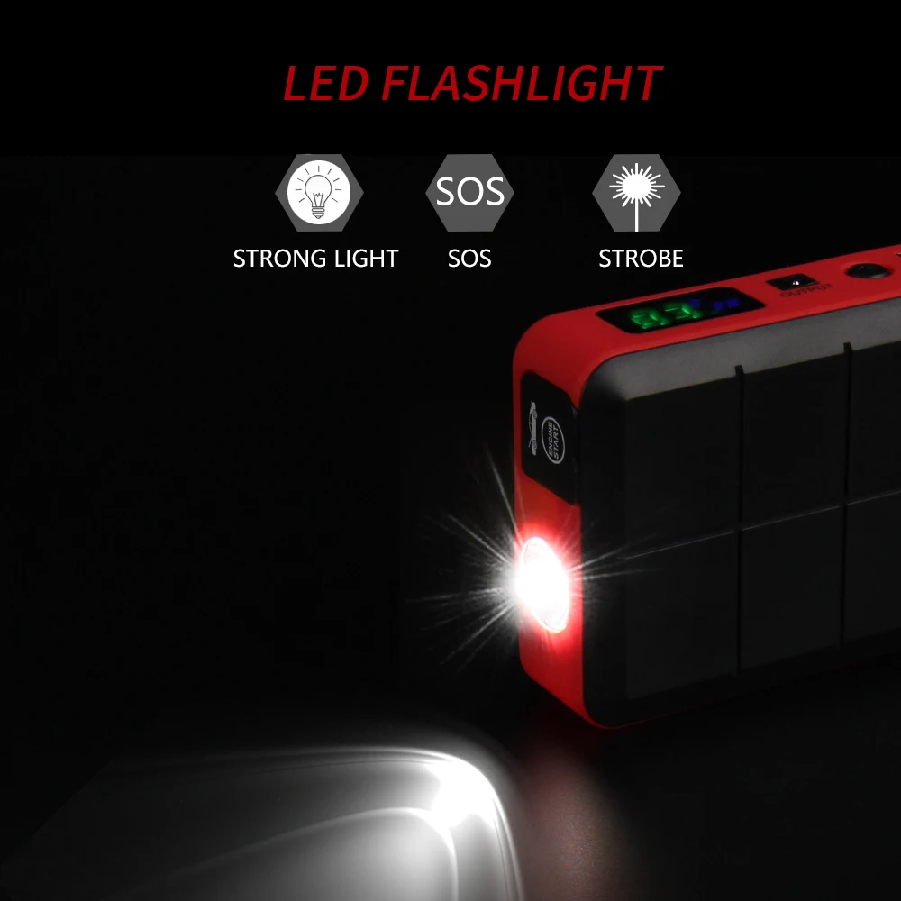 Автомобильный стартер Rover Jump Starter 14800 мА/ч внешний аккумулятор аварийный