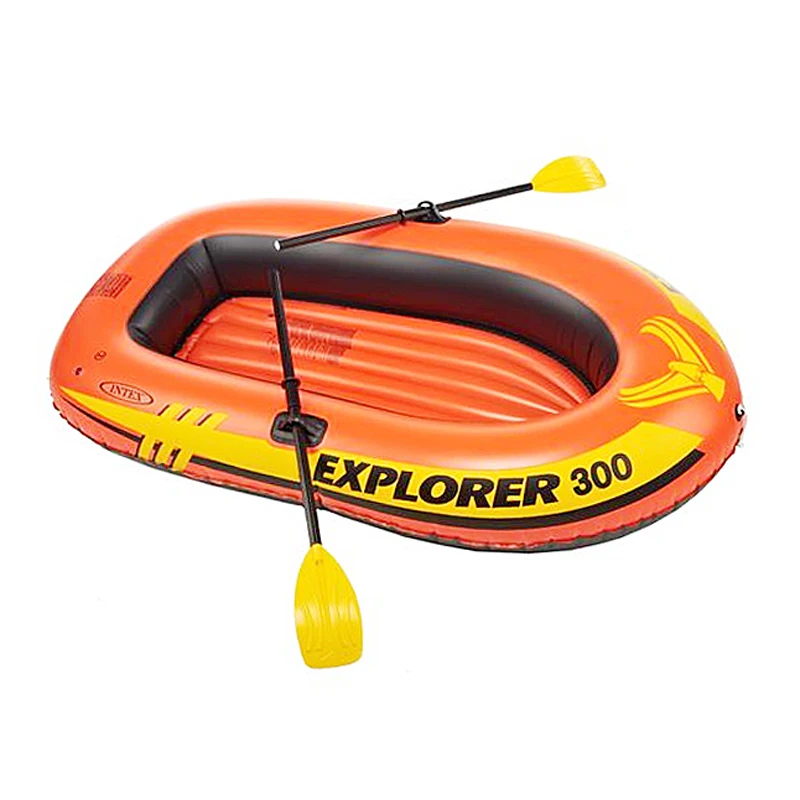 Explorer 200 надувная лодка на 2 человек с французскими веслами и мини воздушным