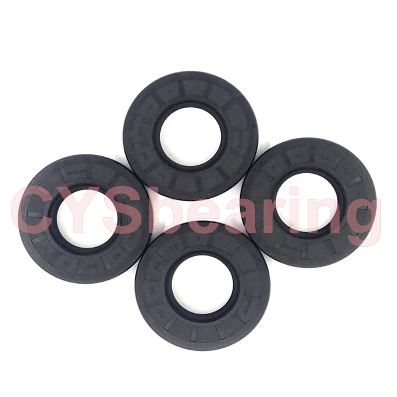 2Pc TC Skeleton Oil Seal Rotary Nitrile NBR Gasket Spring