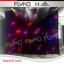 Крытый светодиодный видео занавес для вечерние украшения
