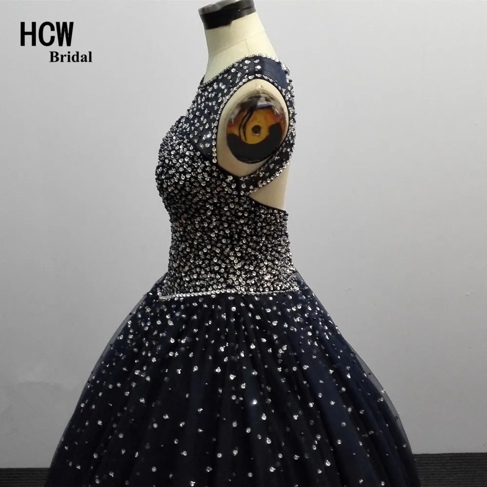 Formal Party Crystals Floor Dresses Back 5